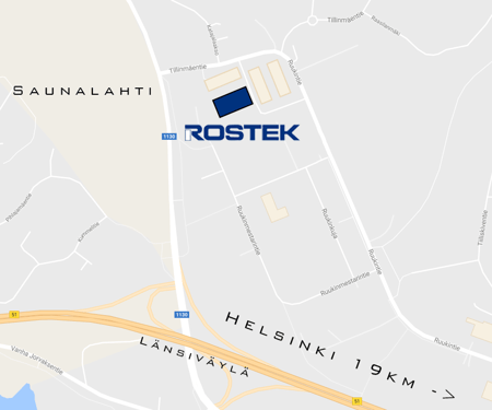 Rostek map driving instructions